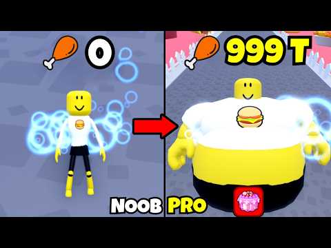 YouTube thumbnail for Noob to Biggest Player in Get Fat to Break Tape